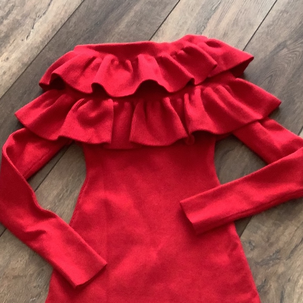 NWT LIN Edition Ruffled Sweater Dress ❤️❤️❤️ - Picture 2 of 8